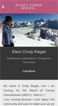 Mobile Screenshot of electcindyriegel.com